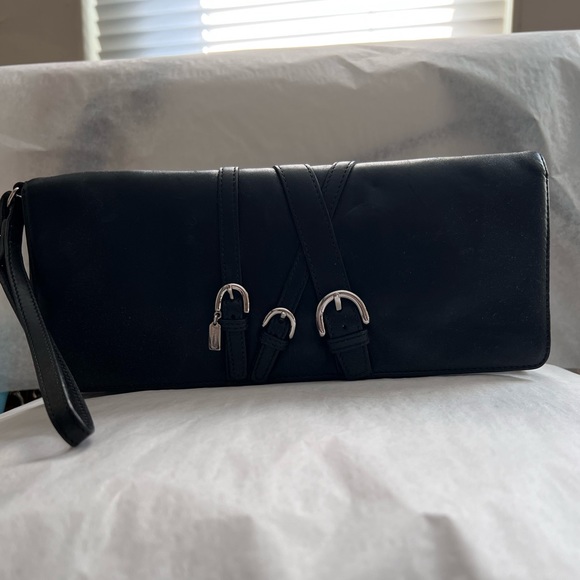 Coach Handbags - Coach Lambskin Clutch Handbag